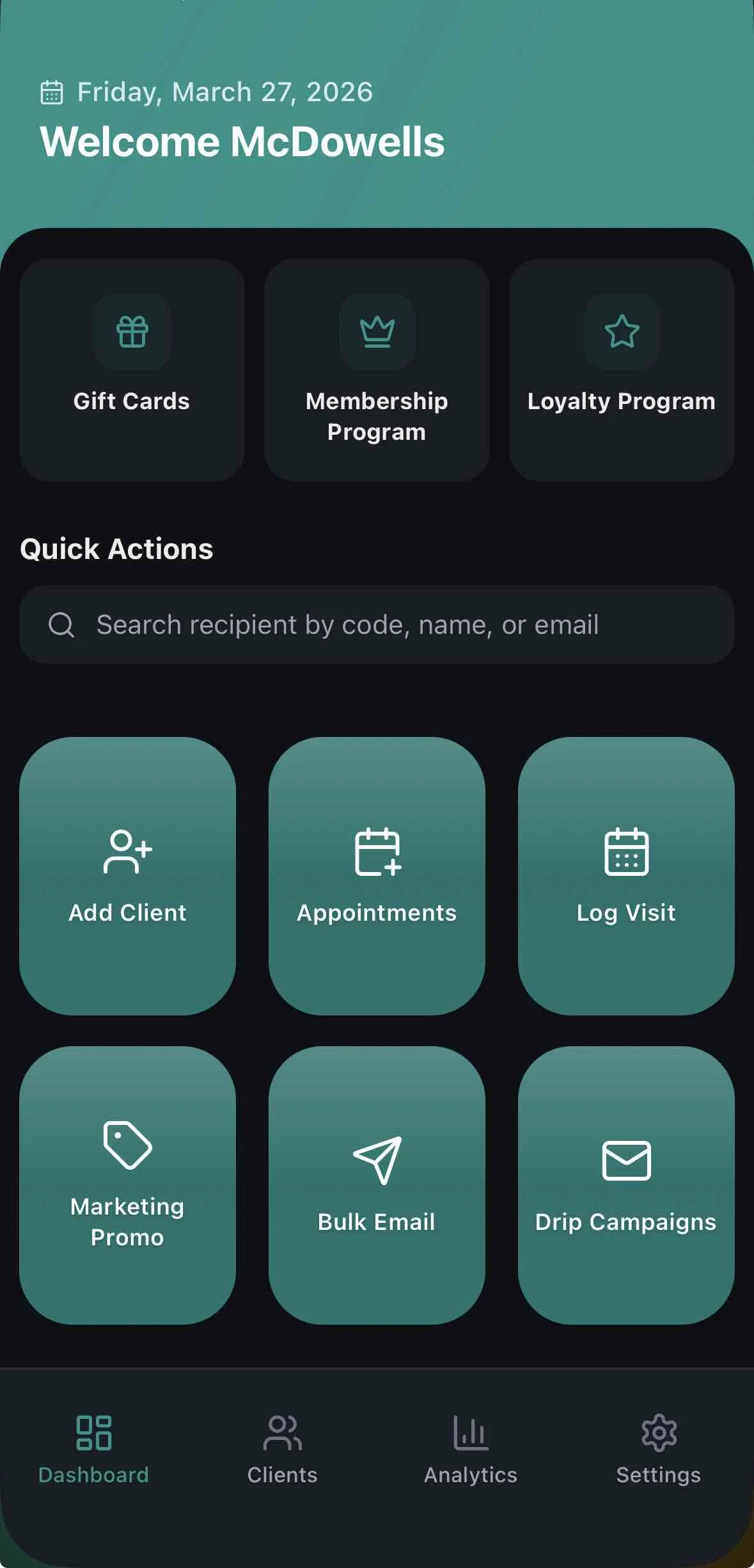 App Dashboard